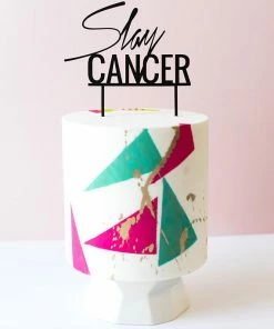 The Roc Shop Party Supplies Slay Cancer Cake Topper