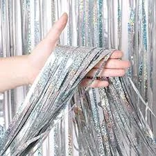 Ali Express Holographic Foil Fringe Curtain