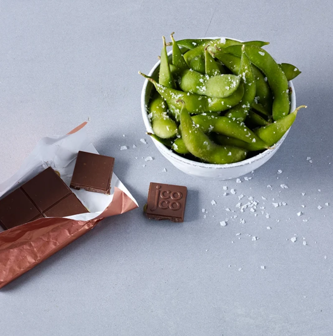 JCOCO Chocolate JCOCO Edamame Sea Salt Chocolate Sweet Treats 4 JCOCO Chocolate JCOCO Edamame Sea Salt Chocolate Sweet Treats