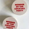 East Avenue Press Member Of The Cocktail Party Coasters Kitchen + Barware