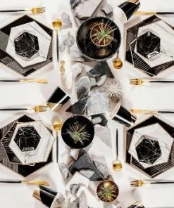 Harlow & Grey Noir Black Colorblock Cups