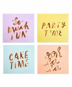 Meri Meri Small Typographic Pastel Small Napkins