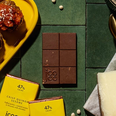 JCOCO Chocolate JCOCO Crisp Quinoa Sesame Chocolate Sweet Treats 4 JCOCO Chocolate JCOCO Crisp Quinoa Sesame Chocolate Sweet Treats