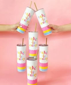 Packed Party Take It Easy Stainless Steel Sipper Kitchen + Barware