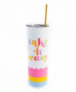 Packed Party Take It Easy Stainless Steel Sipper Kitchen + Barware