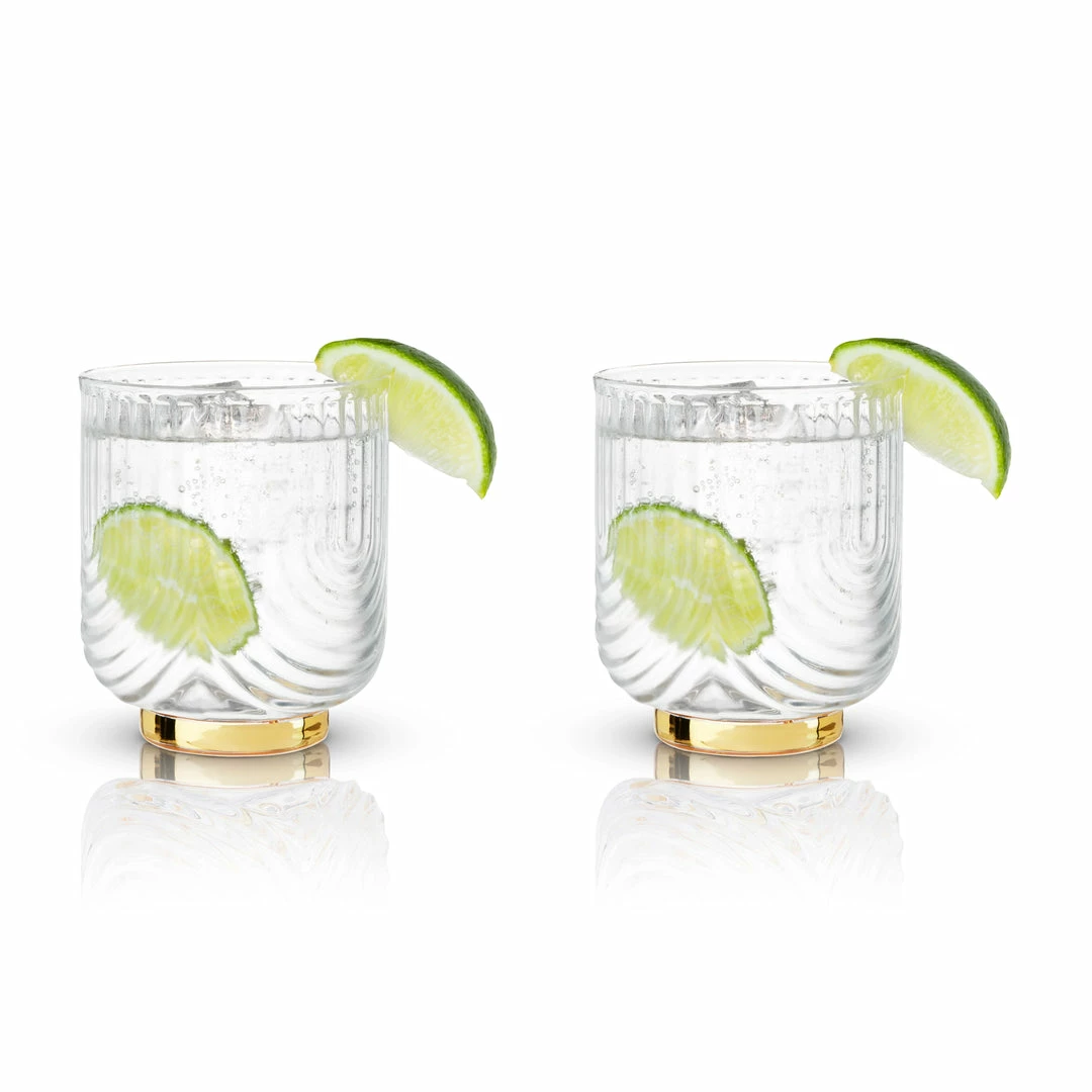 VISKI Belmont: Gatsby Glass Tumblers 4 VISKI Belmont: Gatsby Glass Tumblers