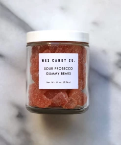 Wes Candy Co Sour Prosecco Gummy Bears Sweet Treats