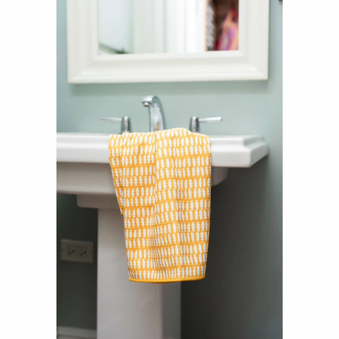 Good Habits Anywhere Towel - Beans In Yellow Kitchen + Barware 6 Good Habits Anywhere Towel - Beans In Yellow Kitchen + Barware